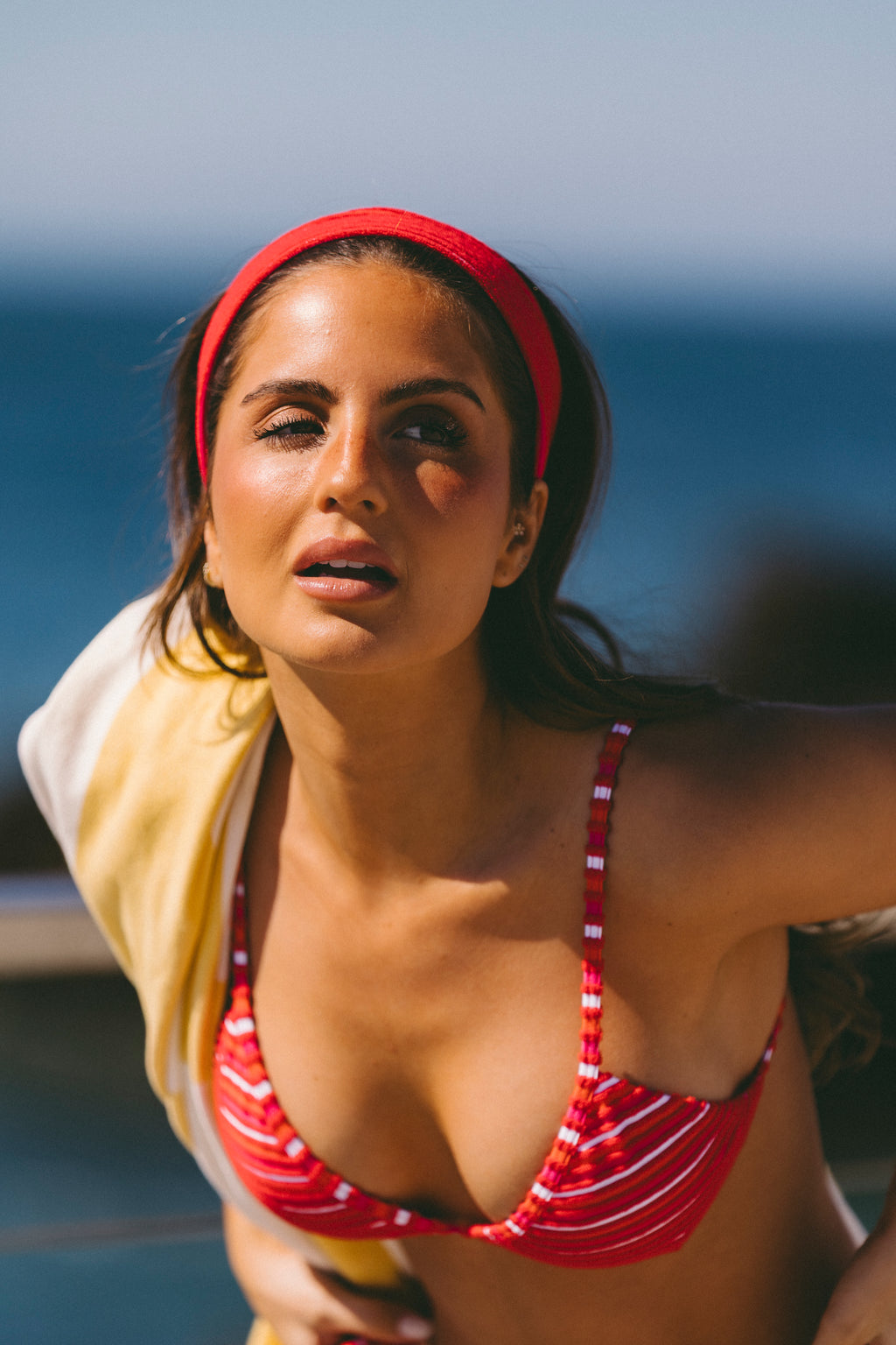TOP BIKINI RED FLAG